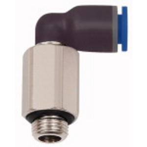 127.014-10 L-Steckverschr.»Blaue Serie« lang, drehbar, G1/4 a., Ø10mm