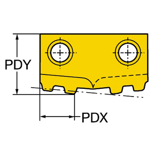 PLAQUETTE T-MAX TWIN-LOCK P/FILETAGE AU TOUR