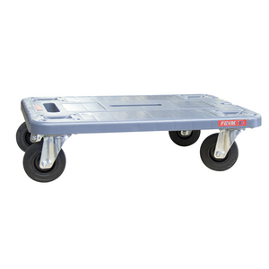 PLATEAU PLASTIQUE GRIS ROUES CC