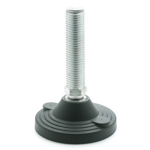GN245-125-M24-186-AG Stellfuss ohne Mutter mit Gummiauflage Elesa