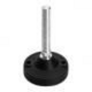 GN245-125-M24-186-AG Stellfuss ohne Mutter mit Gummiauflage Elesa
