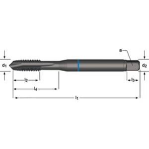 Machine tap M22x2.50mm DIN 376