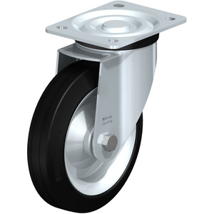 L-V 182R-SG Lenkrolle spurlos grau
