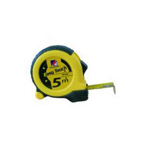METRE RUBAN 5M DBLE STOP BOITIER BI-MATIERE NOIR/JAUNE UE72