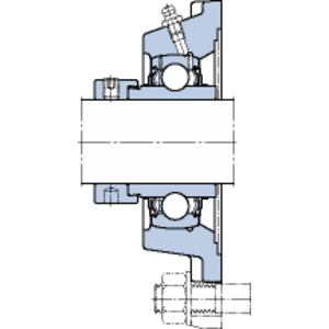 SKF FY 1.3/4 WF FLENSLAGERBLOK VIERKANT