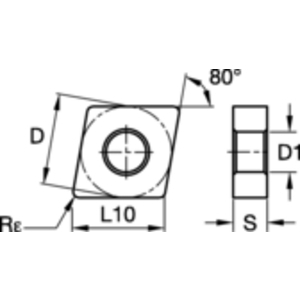 5596460-INSERTI TORNITURA CNMG120408MP KCM25B