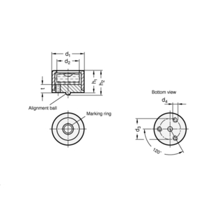 GN2280-ALN-20-K-30 Dosenlibelle Justierbar