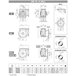 2G26014231-RIDUTTORE W R 75 U D30 240 P71 B5 B3