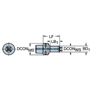 ADAPTATEUR COROMANT CAPTO VERS COROTURN SL
