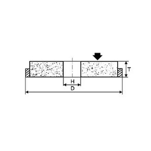 MEULE LAPIDAIRE 35M 180X35X100 A46 NVS UE1 (FAB)