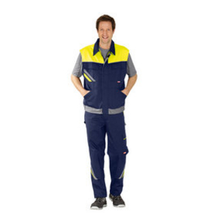 2463064 Visline Arbeitsweste marine/gelb/zink Gr. 3XL
