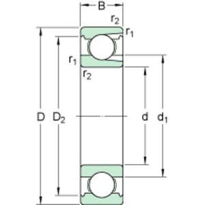 SKF 311 KOGELLAGER EENRIJIG