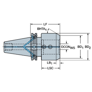 COROMANT ADAPTER CAT-V -WELDON AA3B20-40 38 101