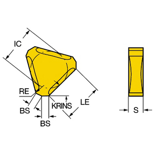 COROMANT FREESWISSELPLAAT TNEF 12 04 AN-CA 3040