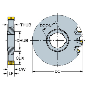 FRAISE-DISQUE TROIS TAILLES REGLABLE COROMILL 331