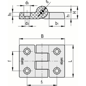 424031 - CERNIERA TECNOPOLIMERO CFH.50 CH-8