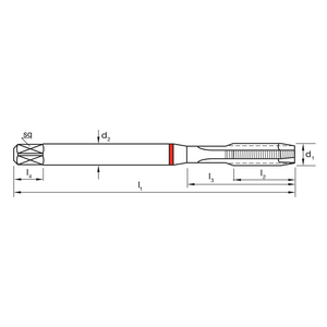 TARAUD M5X0,8 6HX GUN H T144 DIN371 B PM-CO. BLU