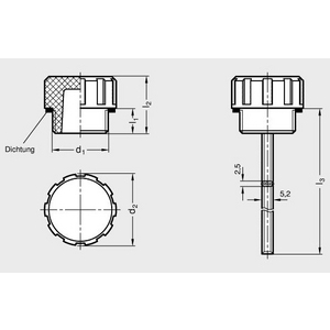 GN548.1-G1/2-A Einfülldeckel Elesa