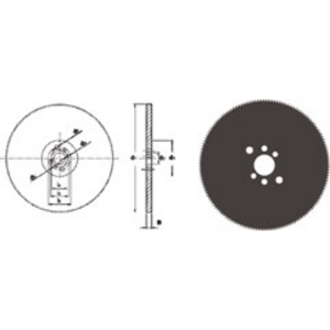 Metal slitting 315.0mmx2.5mm DIN 1837