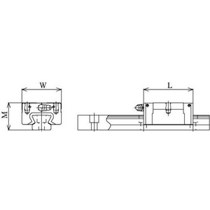 CARRELLO DI GUIDA A SFERA SSR-25-XV (Y) SS (CK-GK)