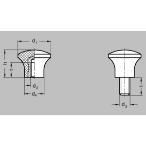 GN76-33-M8-D Pilzgriff