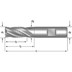 Roughing End Mill 8.00 mm DIN 844K