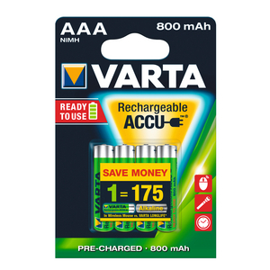 PILE RECHARGEABLE AAA = HR03 POWER ACCUS BLISTER DE 4
