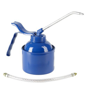BURETTE METALLIQUE BLEUE 350ML CORPS METAL.BLEU BEC RIGIDE