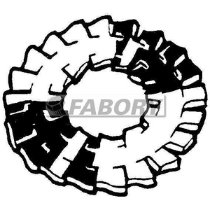 ST TANDVEERRING DUBBEL VERTAND DD NFE25-536 M8