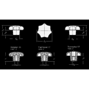 DIN6336-KT-63-M12-K Sterngriff