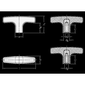 GN563-80-B8 T-Griff Elesa
