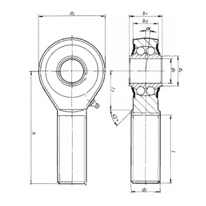 ROTULE DURBAL TOUT INOX BRMI10 FIL.A DROITE 2 RGS BILLES