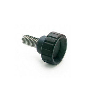 106542 - MANOPOLA SCANALATA TECNOPOLIMERO PRIGIONIERO FILETTATO IN ACCIAIO INOX BT.20-SST-P-M5X16