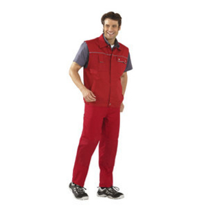 2167060 Canvas 320 Arbeitsweste rot/rot Gr. 2XL