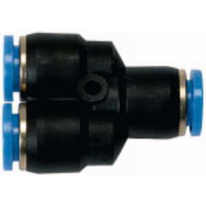 140.006 Y-Steckverbindung »Blaue Serie«, für Schlauch-Außen-Ø 6 mm