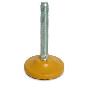 PIEDINO D. 80 FERRO M16X125 ANTISCIVOLO 10741