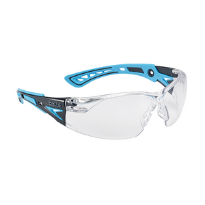 OCCHIALI ANTI APPAN. RUSCH+C/LENTI COL. TRASP/AZZURRO PROTEZIONE UV RESISTENTE AI GRAFFI RUSHPPSIB