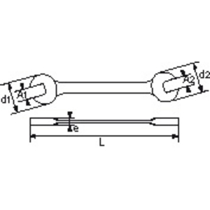 CLE A FOURCHE 36X41MM