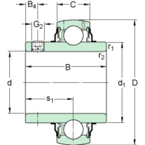SKF E2.YAR 204-2F ENERGY EFFICIENT BALL BEARING