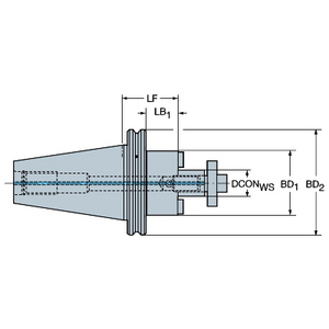 ADAPTATEUR ISO 7388-1 VERS MANDRIN