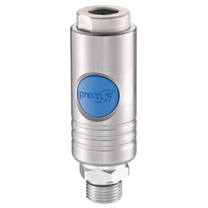 COUPLEUR AIR ISOB11 INOX A-R BOUTON PS16 M3/8 CY SECURISE