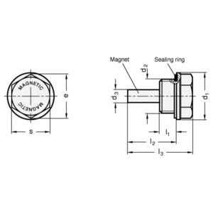 GN738-50-M42X2 Magnetstopfen