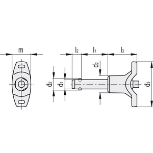 GN.38973-PERNO AUTOBLOCCANTE A SFERE ACCIAIO INOX GN 113.7-12-30