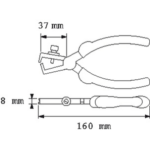 PINCE A DENUDER 240-16-G UC 2