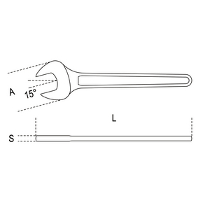 000520025-CHIAVE A FORCHETTA SEMPLICE 25 52 25