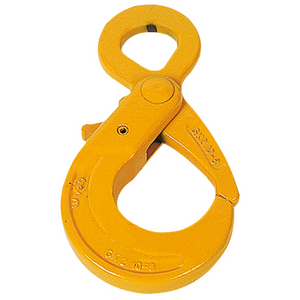 AUTOMATIC LOCKING HOOK With eyelet - GRADE 80 Safe working load SWL kg 3150