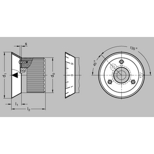 GN526.1-50-B Skalenring neutral (je 3 Kerbnägel)