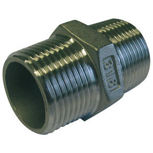 MAMELON MALE/MALE 1/2 NPT INOX 316 - SERIE LEGERE