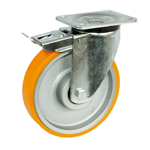ROULETTE PIVOT. 750KG D.160MM ROUE POLYU MOYEU R.BILLES DB