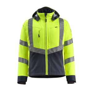 15502-246-17010-S HI-VIS GE-SCHWARZBLAU Soft Shell Jacke Blackpool